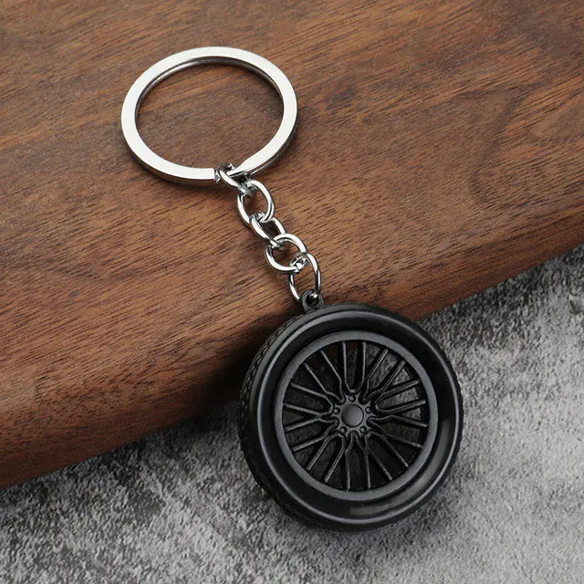 3D Tire Keychain Pendant for Car Decoration Gift